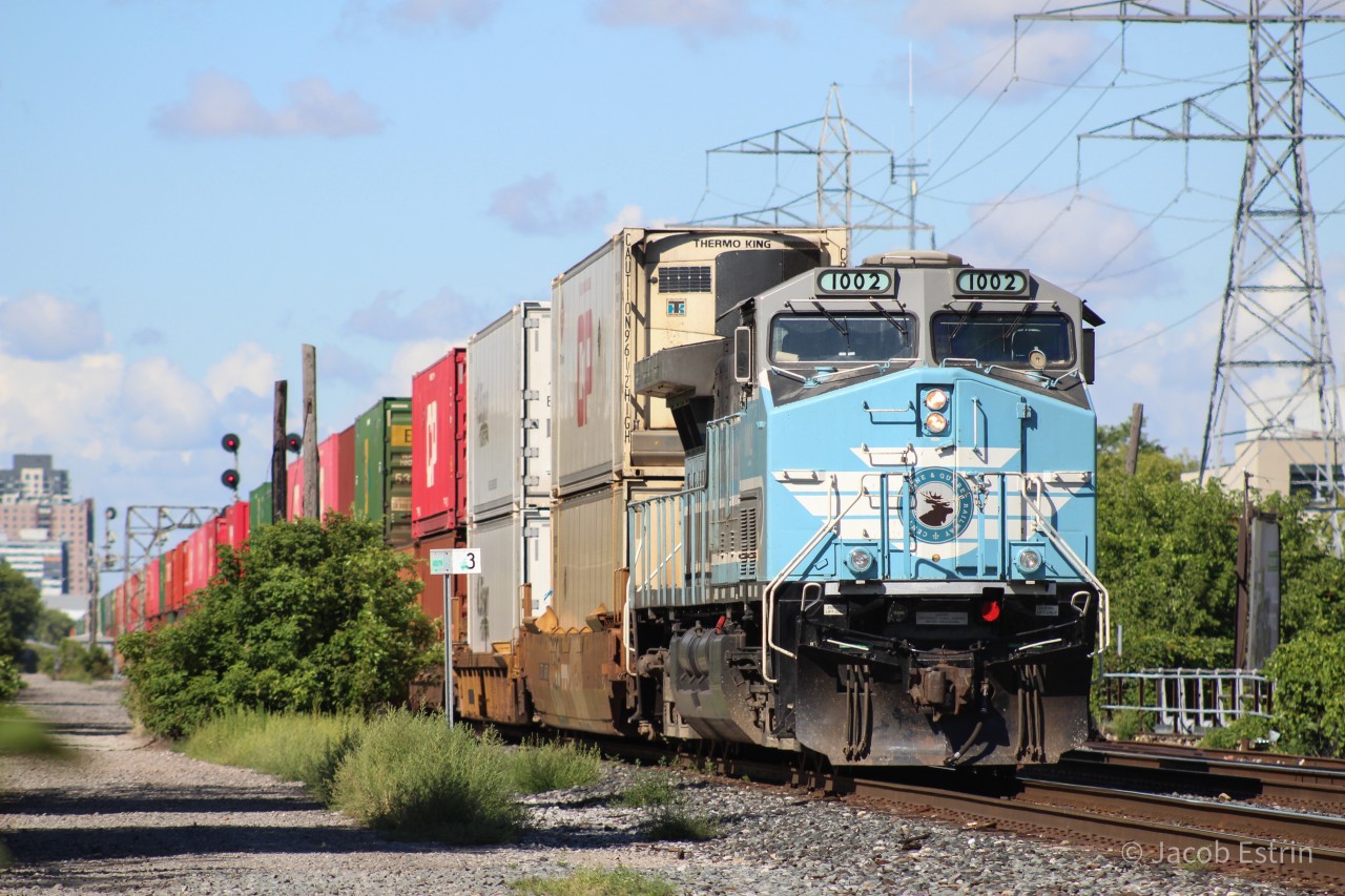 CP 113 brought quite the suprise from Quebec the other day! CEFX 1002 provides power on the rear of a Westbound Intermodal to Vancouver. Next Stop: VIT!