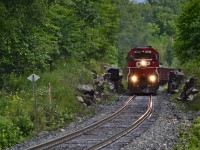 What a morning this was. Tracing 5792 the previous night, it had arrived Mactier roughly around 1am. I was almost certain this trains going to end up having a fast crew change, then beeline for Toronto. Boy was I ever wrong. 


My logic being, if this train is held up for give or take an hour and a half, I'll have a slight chance to get it in lighter further down the Mactier. I rolled the dice and left the house just before three. Waterdown to Mactier is not exactly a short drive either to gamble on a train. 


Continuing past Toronto, still nothing, ok lets keep going. Barrie, nothing, huh, I really wonder what are the odds they are still sitting in the yard. Lowe and behold there it is sitting in Mactier. After getting into Mactier at just before five and waiting around. A Herzog employee kindly enough talked to me for a bit, mostly curious what I was doing awake this early sitting around waiting for a train. GPS-01 was going to be dumping ballast between 75-68 before running around its power in Essa and returning to Subdury. Overall one heck of an amazing day foaming.