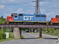 GTW 6420 crosses over Birch avenue on its way back from Stelco to Stuart completing their mornings work. Looking back at these makes me wish for cooler temperatures, running all day chasing them in 30+ degrees makes long for fall. 