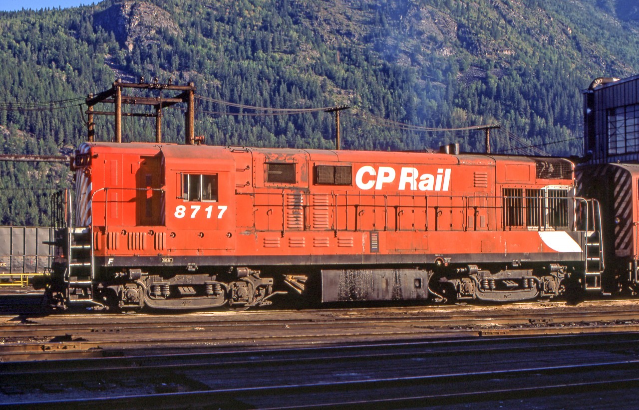 CP 8717 (CLC H16-44) is in Nelson, British Columbia on August 1, 1974.