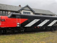 Recently repainted in the bold and striking 1961 CN scheme that it would wear for most of its career in passenger service, CN 6520 was revealed to the public in Squamish in November 2019, after several years of restoration and upgrades. Geared for a top speed of 89mph, CN 6520 was used to pull the finest regional and transcontinental trains of its time. It finished its career painted in VIA colours until it served again in CN Green and Gold in Ontario at the Waterloo & St. Jacobs Railway. It runs very well and will be one of our prime pieces of motive power for Dinner Trains and other special events.