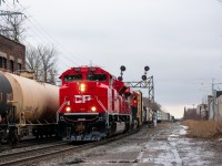 Although it's probably impossible to tell without proper context, this photo is actually 2 CN manifest trains passing each other at the infamous location of Bartlett Avenue. As indigenous protests were ongoing on the Kingston Sub near Belleville, CN was forced to attempt at finding solutions to keep their trains running. The one people will likely remember for years to come is them taking the so-called 'scenic route' by going up to Royun-Noranda, QC and running on ONR trackage from there to North Bay, then south on the Newmarket Sub down to Toronto. Man if only I was able to see some of that action.... Anyways, another method CN used that went a little more under the radar was running on CP trackage, as the entirety of the Belleville Sub had not endured any of the protests/blockades like the Kingston. A requirement from CP was that all CN reroutes MUST have a CP leader. From what I can remember, each day featured one CN intermodal and one manifest both directions, both about 7500 feet each so they could fit in all sidings on the Belleville Sub. Eastbound trains would exit off the Halton Sub at Halwest and head down the Weston Sub until the connection track at around milepost 0.5 of the Mactier Sub, where they would enter the CP mainline and proceed east. One of my bigger regrets is never making my way on the Weston to shoot any of these occurrences; I simply just plopped my ass down on the North Toronto. Regardless, in this photo a very fresh SD70ACu is on point of a westbound CN detour as it begins to crawl after waiting around 3 hours on the mainline for the eastbound detour to finally arrive. What a hectic but cool time!
