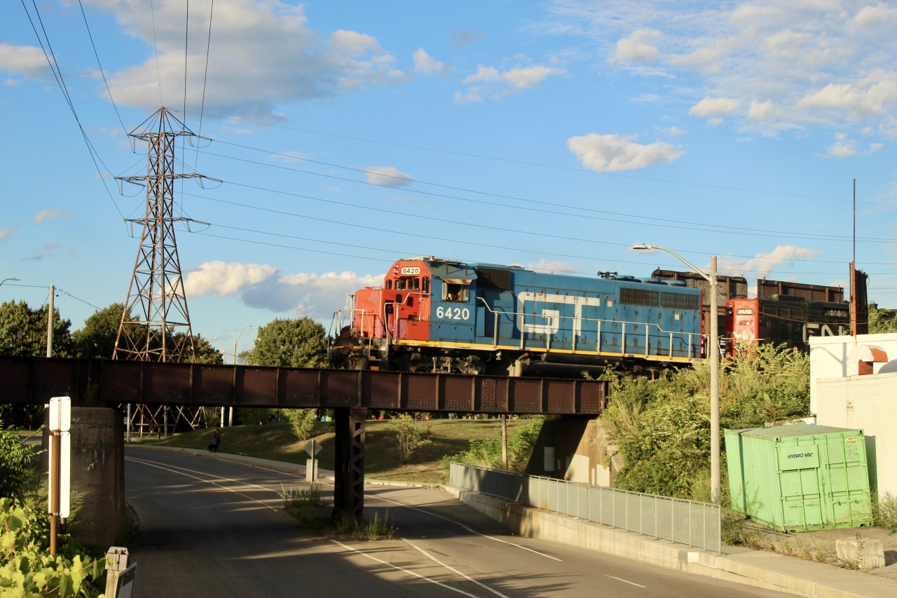 On my way home my father and I made a pit stop. We attempted to track down the GT loco. After a while driving we saw them switching out some tankers. We followed around the light power after they were done there work.
