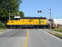 ETR 108 heading west over Felix Ave, in West Windsor, on it's way to Ojibway yard.