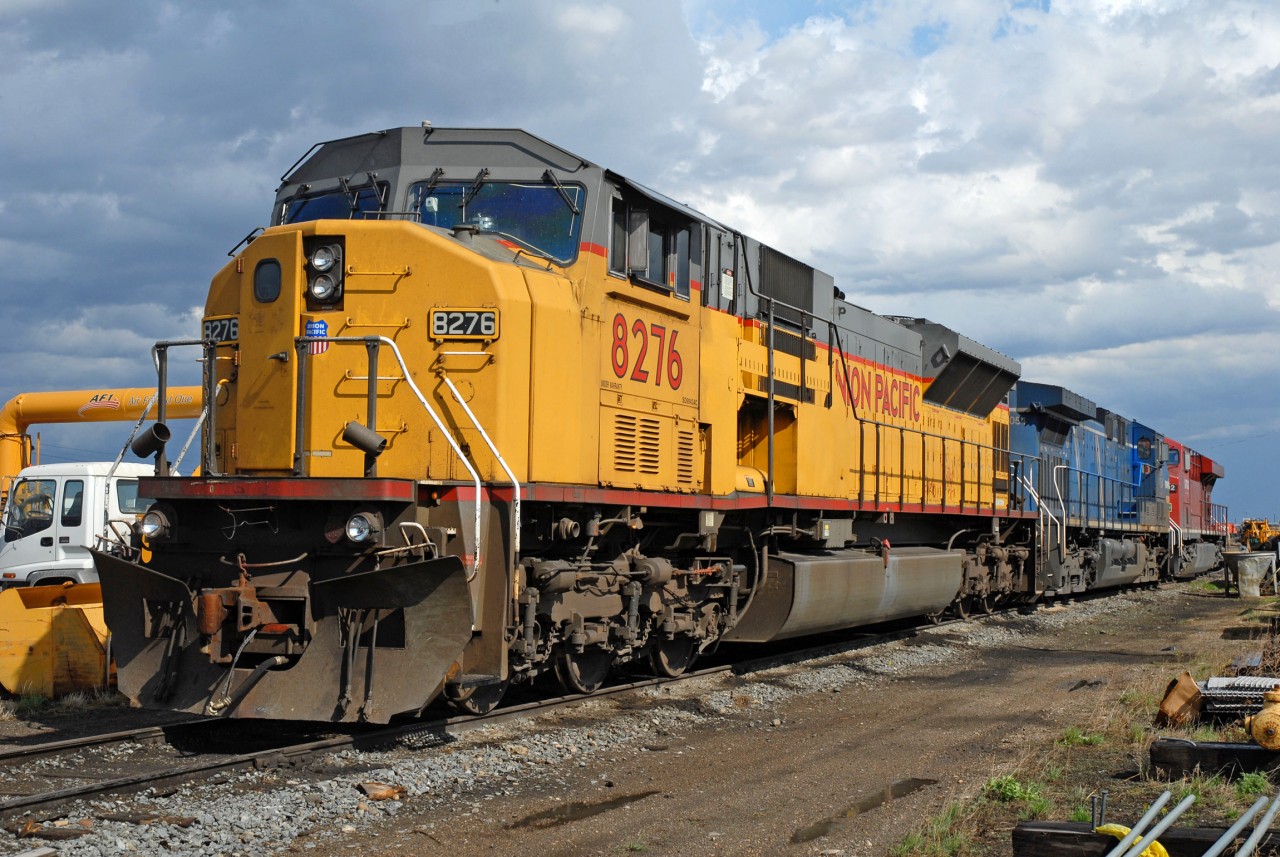 UP 8276 awaits it's next assignment at the diesel shop in Sutherland Yard.