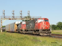 CN 5771 and IC 2461 are westbound at Paris West in June 2017. I'm trying out my new watermark. I also miss the summer already! I'm sure summer 2021 will be interesting with the new CN heritage units around. 