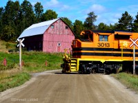 HCRY Job 913 with a nice duo of EMD GP40-2LW makes their way slowly through Worthington on the old beat-up Web wood Subdivison heading to Nairn Center to make a set-off at Eacom Timber before heading to Mckerrow to set their train off and head back lite power to Sudbury. 