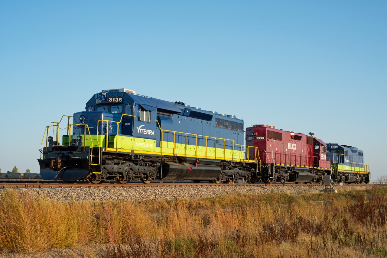 Viterra's Belle Plaine facility has a nice collection of motive power on hand. GP9u 8251 is the latest arrival, previously working in Balgonie SK.