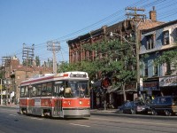 TTC 4190 is on College Street in Toronto on August 1, 1987.