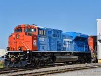 CN 8952 was repainted into GTW colors by AMP shops in Danville NY, and arrived on CN M36831 11 this morning in Montreal, QC. This is rumored to be the first unit out of 18 to be painted in heritage colors.