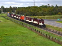 OSR's GJR Power Move is on its final leg to Salford shops after being moved to St. Thomas from London East by CN L584 the night prior. Former CP RS18u 1801 is on point of the move as it heads North under Hwy 401 at Putnam on CP's St. Thomas Sub. Strong rumours say both RS18us, 182 and 181, will be back in service while the days are numbered for the RS23s...