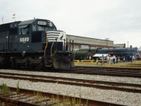 Norfolk Southern 6689 and NS 3516 were on dispaly alongside CN 5700 in St. Thomas during the city's railway day’s event held during August 1993.