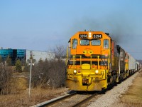 Deep trip into the archives brings this out. Time is about 16:29 on this sunny February afternoon as the notorious EMD trio pulls GEXR no. 431 into Kitchener up the grade with the motors wide open even with a relatively short train. The Eldorado building on the left has always been an icon for me as I grew up a couple kilometres south of here and would always see it driving down Lackner Blvd towards the tracks, never realized an angle was possible with GEXR and the building until 10 years later which brings this photo. Just 2 and a half years ago it was a whole different look in town railway wise which makes going through shots from then a good time. Haven’t tried CN here yet, but it’s on my list. 