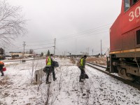 <i>Are we handing off at the grocery store?</i> "That is correct, over." <br>A monstrous CN Q111 has just eased to a stop near the Foodland in Capreol, south of the only crossing connecting one half of town to the other. It's a railway town and the locals barely take note of the metal behemoth lurking quietly down from the Young Street crossing, except to make sure they can grab their supplies and get home before a few miles of freight block the road for some time. <br>It's a somewhat green crew today, possibly on a familiarization run, judging by the colours of their vests and the more-than-the-usual-two number of people climbing into the cab. Coffees in hand, they prepare to air up and head into the barren expanses of the Ruel Sub.