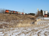 Too bad kitchener can't put together a consist like this right now. Back in the first few months of CN's return to the Guelph Sub, there were a few particular consists that stood out to me. This being one of the top. A solid, decently clean zebra set is pretty uncommon nowadays, especially with the influx of GM blue all over the 4 axle roster. 540's crew utilizes said power set as they make a few moves at the Shantz Station terminal, with 4777 in the lead facing west for Kitchener. 