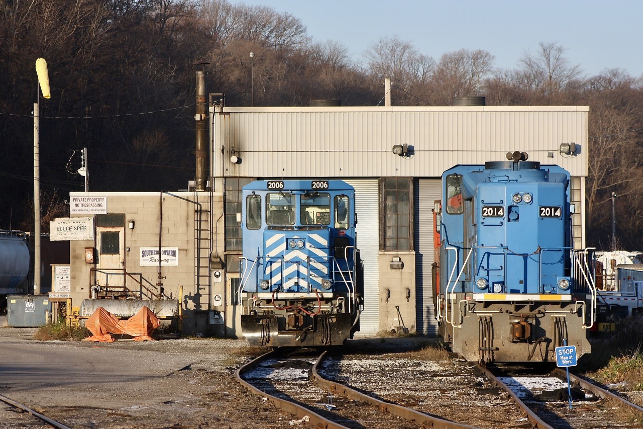 Typically not a Railfan favorite at the time but at least a change from the norm. sOR's GP20D's were a well welcomed addition to the railroads roster when new, especially considering the amount of worn out power the railroad had to make due with for years. By this date the units were nearing, being returned to their leasing company and were relatively worn out themselves thanks to years of heavy use. Today not only the power is gone from Hamilton but the engine house and even SOR operations are done here as well.