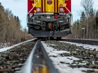 CN's Wisconsin Central heritage unit brings up the rear of Q118's train.