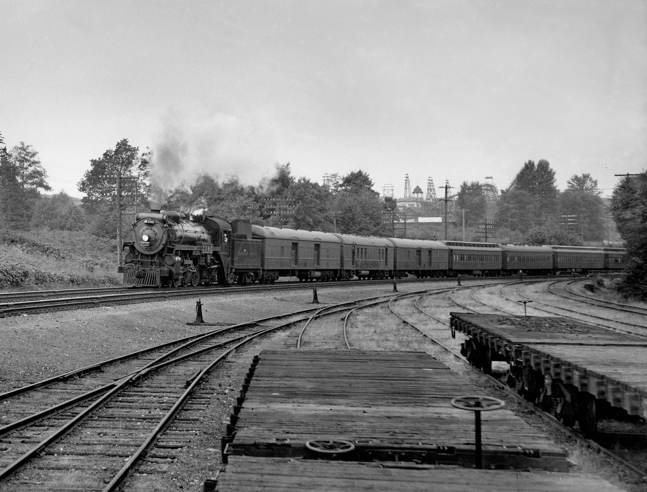 Train no. 2 with engine 2707, four miles east of Vancouver.