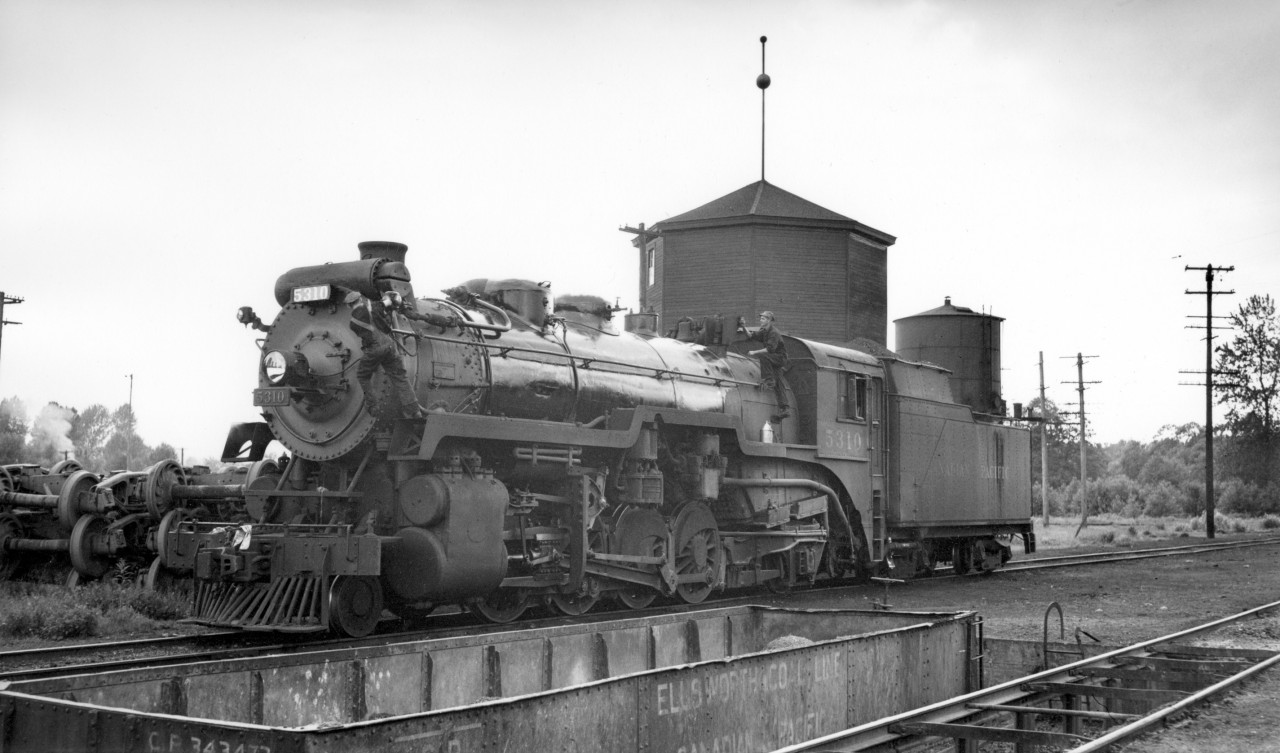CP 5310 being serviced at Coquitlam