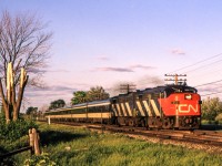 An unknown photographer caught CN 6777 westbound west of Belleville, Ontario on July 4, 1971.
Today CN 6777 is on the Cuyahoga Valley Scenic Railroad as CVSR 6777.
