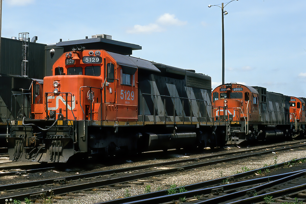 The more I think about it, the 80's and first half of the 90's; while the MLW's were still around, were the Golden Years of Canadian diesel railroading. The power was almost always up front, anything was possible in a lashup, and the variety of shapes and sizes was endless.