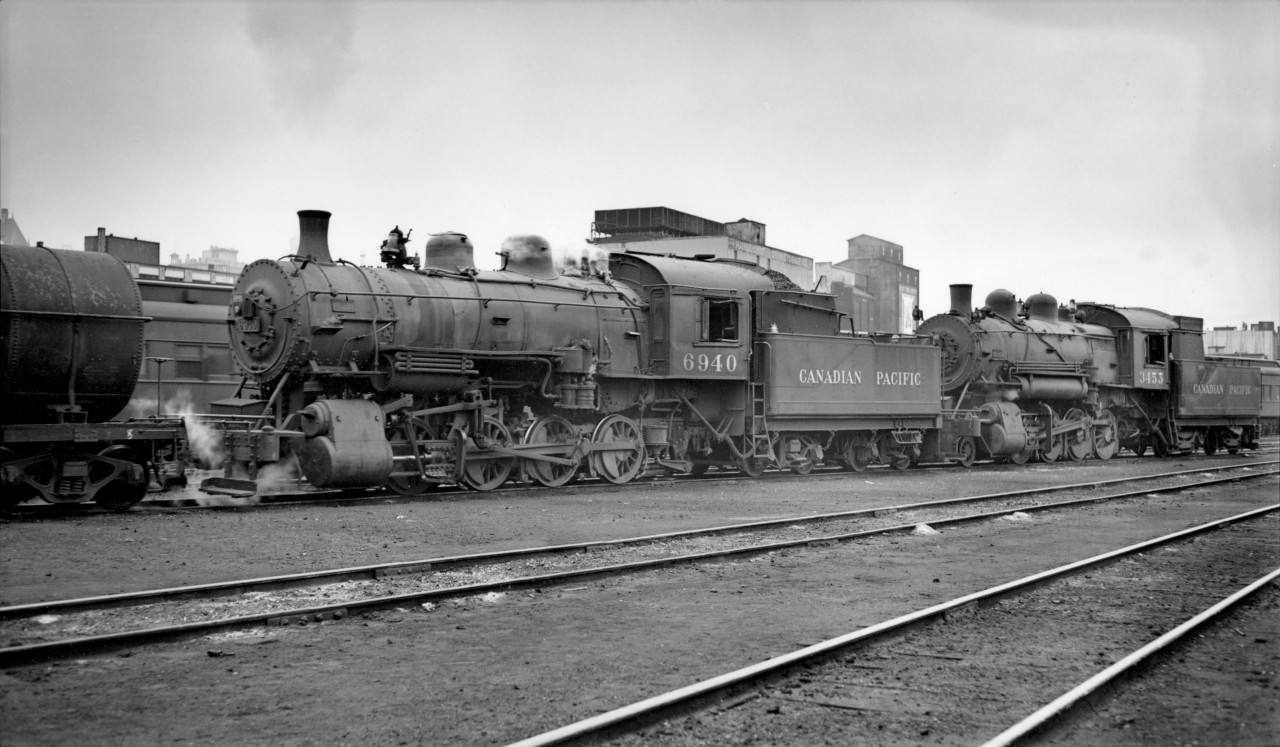 CP engines 6940 and 3455 at Vancouver