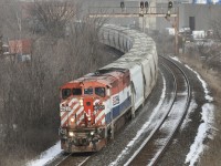 2021.02.12 BCOL 4620 leading CN L51731 12 at Mile 15 York Sub 