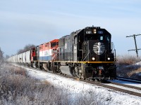 Just when you start getting sick of seeing the same CN GEVOs all the time, and start considering other hobbies, CN puts together a consist to keep things interesting.  Thanks to a timely heads up, I deviated from my normal route to work in an attempt to find a location to photograph 396.  Finding a glimmer of sunlight at Bethel Church Road, I waited.  Apparently the RTC was having switch issues at Paris, which held up 396 at Paris West and 149 at Hardy.  396 ended up crossing over in front of 149 at Hardy.  The delay was unfortunate for some, but led to the sun being much higher than I expected.  Considering I last saw an IC lead on the Dundas Sub. in the summer of 2018, it was exciting to see this consist to say the least.  Lets hope the trend continues!