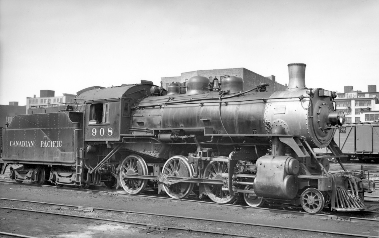 CP 908 at Drake street yard, Vancouver