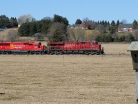 CP 244 with 9369 and 6308 work the east end of Wolverton yard on the Galt Subdivision during a late winter afternoon. 