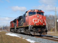 The 4th 402 to run from Sarnia to Garnet on Thursday didn't have any cars.  Perhaps they brought cars from Sarnia to London, and ran light power from London to Garnet.  I don't know, but I sure hope there was cars at Garnet for 401, otherwise I'm not sure why they didn't annul this 402.  It takes time for Imperial Oil and Stelco to switch back to rail service after using trucks for many weeks, so hopefully they get things organised soon.  Regardless, it was a CN train on the Hagersville Sub. so it was worth a shot.   