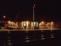 <br>
<br>
   Clear board for the westbound.
<br>
<br>
   CP Rail Galt station on a crisp clear Saturday evening, January 19, 1980 Kodachrome by S.Danko
<br>
<br>