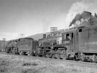 CP train 952 with engines 5469 and 5787 at Sicamous