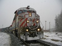 Oddly, I had the 4624 leading 13 years prior to the day that James Knott captured 4624 on the way to the scrap yard in Welland. http://www.railpictures.ca/?attachment_id=45076
We were switching the lumber mill at Dunkley, BC and a nasty snow squall blew through the area. I had a few minutes for photos and then back into the nice dry warm cab.
At least 4624 had a nice sunny day for it's last trip even though it was the end of the line for that loco. Wonder who got the number boards and class lights ???