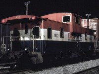 It's 2255 hrs. and BC Rail Caboose 1872 is resting at the tail end of an intermodal in the yard at Lillooet. Way past my bedtime these days, and hard to believe now, but there was very little sleep to be had back then on a two or three day road trip. How time flies! :)    