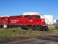 I don't mind the looks of the ECO-20's. In the Edmonton area, I have found them a tough customer to get a nice photo of. Did not get any photos in 2020 and previous to that is slim pickens. CP keeps a well stocked stable of GP-38's for here. The 2246 is headed down to do some switching in the CP-CN interchange yard located right next to the Suncor refinery.