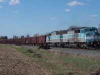 CP 9WHA-12 approaches Concession 8 Carlisle behind CMQ 9020 and CMQ 9011.  