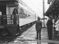 Prince Philip  (RIP)  On rear platform of "Royal Passenger Extra" at CFB Shilo Manitoba!