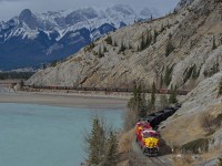 Painted in WC heritage livery, CN ET44AC 3069 is leading train G846 east between Park Gate and Swan Landing and is about to head into the Brule Tunnel.
