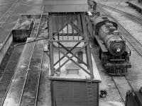 3629 and 5778 out of use at Coquitlam yard.  Taken from coaling tower.