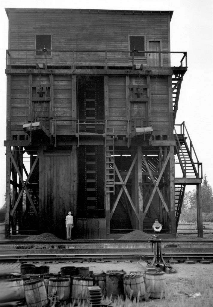 Coquitlam coaling tower.  My dad took several photos from up there.