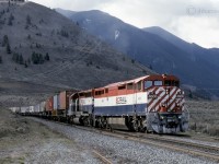 Northbound BCOL 4606 and 737 at Glenfraser on BCRs Lillooet Sub.