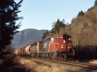 CN 2443 and 5506 are eastbound at Arnold - CN Yale Sub.