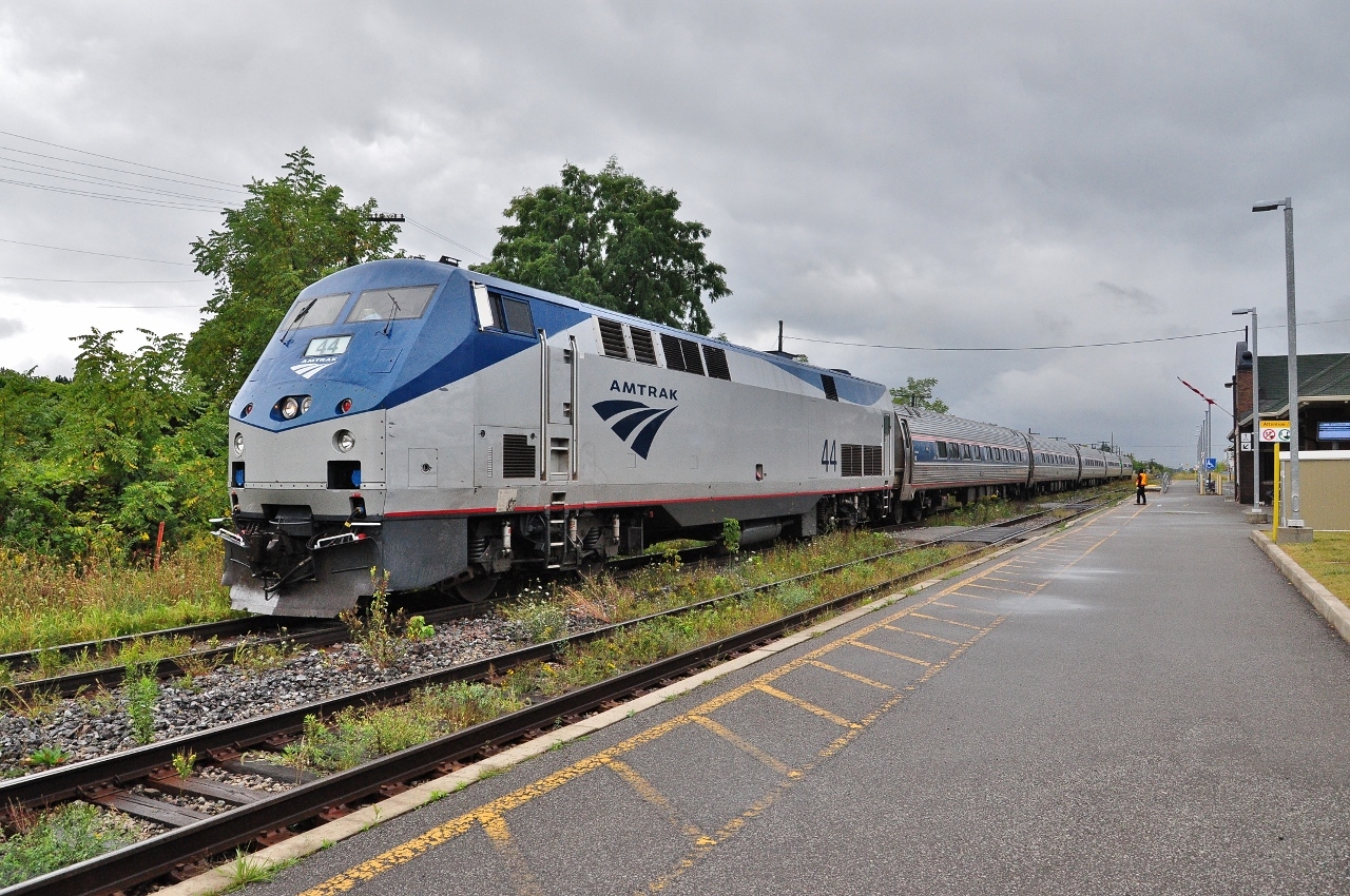 Lonely station stop


   VIA #97 at St. Catharines, September 12, 2015 digital by S.Danko
