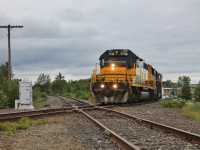 ONT 1730 stops on the diamond with the CN Val-D'Or Subdivision while building their train for the trip back to Englehart. 