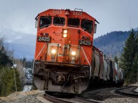 CN C40-8M 2425 leads train M310 east at Mile 8.0 of CN's Albreda Sub. Upon arrival in Edmonton, this engine was shut down for good and sent to Winnipeg dead and drained on train Q118. It was then subsequently retired for no apparent reason other than due to age on April 19, 2021, not even 20 days after being seen here, alive and well. Sad.