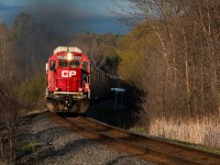 CP T10 - CP 6243 & CP 4407
After a looong wait all day from first hearing about a chance to see an SD60 in good light. I set out to wait for it till the sun was gone. Nearing 8 pm they cleared signal Port Hope east and I was about to shoot it how I planned. Somehow, with my luck I managed to bag it. Been a good month so far, shooting a pair of Sd40-2s and a pair of ex SOO's