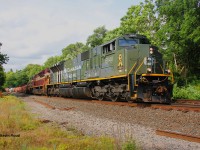Since it is the anniversary of D-Day today, I thought I would share a shot of CP 6644 leading CP 246 into Hamilton on a sultry summer afternoon in July 2020. 
