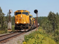 ONT 214 splits the bidirectional searchlights north of Temagami on their way south to North Bay