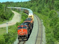 June 13th, 2021 @ 15:30. Springhill Jct, MP 59.5, CN Springhill sub, train A407 with CN 2673 and CN 2274 trailing 356 axles.